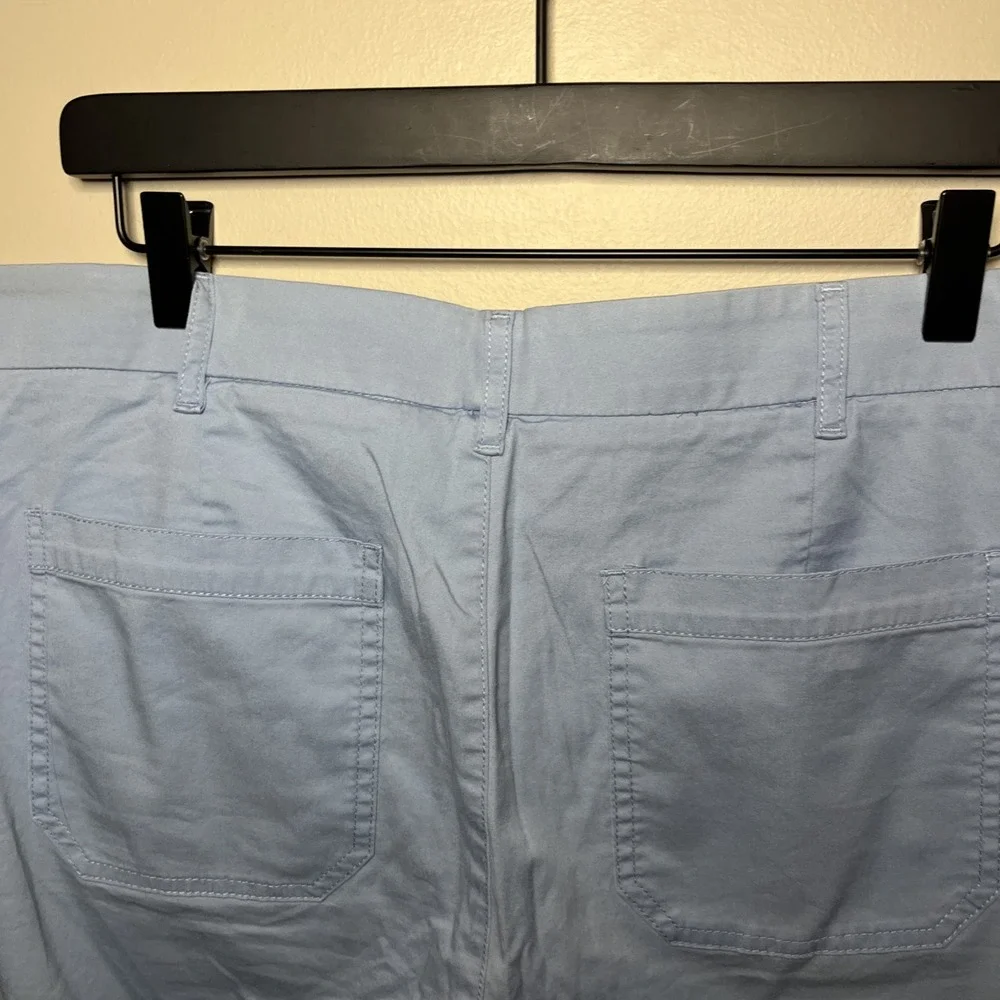 J. Crew Women's Slim Boyfriend Chino Pants Light Blue Tag Size 29, Fits 34‎